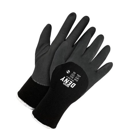 Bdg Lined Nitrile Coated Gloves, Foam Nitrile, Smooth, 3/4 Dip, Black, X2L (11) 1 PR 99-9-265-1-1K